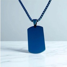 Plaka Çelik Kolye Ucu