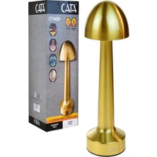 Cata CT-8429 Lizbon Şarjlı Masa Lambası Gold