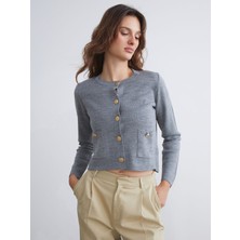 Lc Waikiki Yeni Sezon Bisiklet Yaka Kadın Triko Hırka