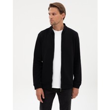 Pierre Cardin Erkek Siyah Regular Fit Örme Hırka 50317668-VR046