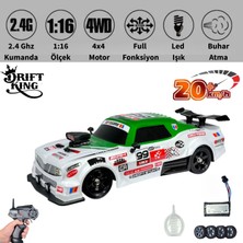 Oyuncak 28 cm Uzaktan Kumandalı 4x4 Buhar Atan Drift Arabası 20 Km/h Hız Drift Tekerler 7.4 V Şarjlı Drift Için Üretilmiş Özel Araba