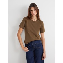 Lc Waikiki Yeni Sezon Bisiklet Yaka Kadın Tişört