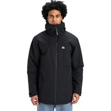 Quiksilver Overcast 3k Parka Erkek Siyah Ceket