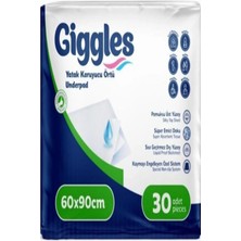 Gıggles Yatak Koruyucu Örtü 60*90 30 Lu