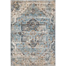 Overlund Eskitme Halı Çok Renkli 160 x 235 Cm Dikdörtgen Kısa Tüylü