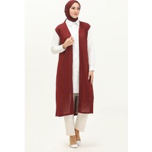 Basic Yelek 1639-03 Bordo