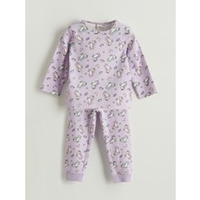 Lc Waikiki Yeni Sezon Desenli Kız Çocuk Pijama Takımı