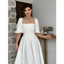 Evyora Benjamin Çan Etekli Midi Boy Elbise