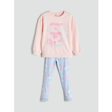Lc Waikiki Yeni Sezon Bisiklet Yaka Kız Çocuk Pijama Takımı