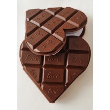 Kalp Tasarımlı Çikolata Not Defteri