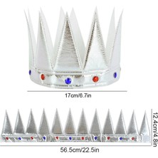 Yumuşak Gümüş Kral Tacı 55 cm