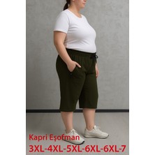 BSBYN-2325-BATTAL Beden Bayan Düz Kapri