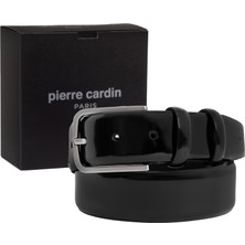 Pierre Cardin Siyah Rugan Deri Erkek Kemeri (En 3,5 cm) PC100ASY3