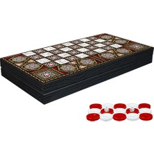 Klasik Sedef Işlemeli Tavla Model 1