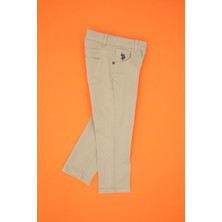 U.s. Polo Assn. Erkek Çocuk Açık Haki Pantolon (Kanvas-Chino) 50317183-VR183