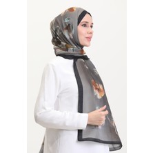 Kehribar Şal 70250-05 Siyah Koyu Vizon