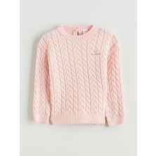 Lc Waikiki Yeni Sezon Bisiklet Yaka Uzun Kollu Kız Çocuk Kazak