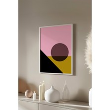 Bauhaus Serisi Beyaz Çerçeveli Poster, Tablo No:76