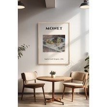 Claude Monet Serisi Ahşap Çerçeveli Poster, Tablo Duvar Dekoru No:7