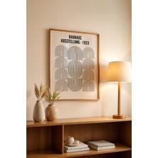 Bauhaus Serisi Ahşap Çerçeveli Poster, Tablo NO:112