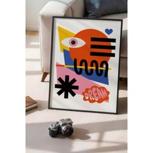 Bauhaus Serisi Siyah Çerçeveli Poster, Tablo No:7