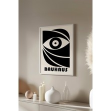 Bauhaus Serisi Beyaz Çerçeveli Poster, Tablo No:60