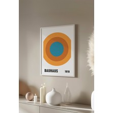 Bauhaus Serisi Beyaz Çerçeveli Poster, Tablo No:93