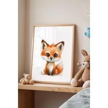 Çocuk Odası, Bebek Odası Ahşap Çerçeveli Poster, Tablo No:14