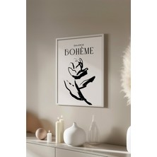 Bohemian Serisi Beyaz Çerçeveli Poster, Tablo NO:127