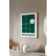 Bauhaus Serisi Beyaz Çerçeveli Poster, Tablo No:85