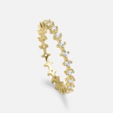 Gimora Tiara Taşlı Gümüş Yüzük