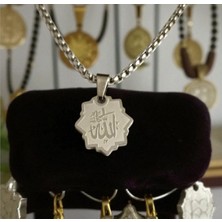 Allah Yazılı Çelik Kolye Ucu
