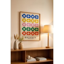 Bauhaus Serisi Ahşap Çerçeveli Poster, Tablo No:97