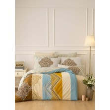 Çift Kişilik Pamuklu Nevresim Takımı Zigzag Desenli