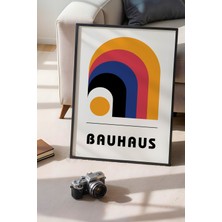 Bauhaus Serisi Siyah Çerçeveli Poster, Tablo NO:111