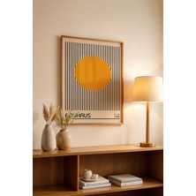 Bauhaus Serisi Ahşap Çerçeveli Poster, Tablo No:24