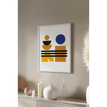 Bauhaus Serisi Beyaz Çerçeveli Poster, Tablo NO:103