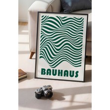 Bauhaus Serisi Siyah Çerçeveli Poster, Tablo No:68