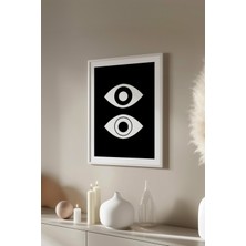 Bauhaus Serisi Beyaz Çerçeveli Poster, Tablo No:49