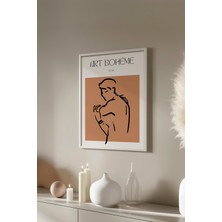 Bohemian Serisi Beyaz Çerçeveli Poster, Tablo NO:103