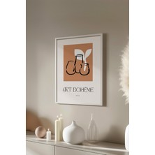 Bohemian Serisi Beyaz Çerçeveli Poster, Tablo No:69