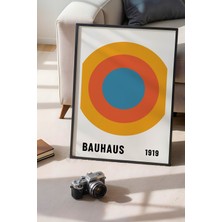 Bauhaus Serisi Siyah Çerçeveli Poster, Tablo No:94