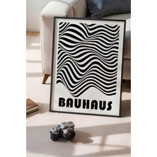 Bauhaus Serisi Siyah Çerçeveli Poster, Tablo No:69