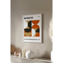 Bauhaus Serisi Beyaz Çerçeveli Poster, Tablo No:90