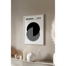 Bauhaus Serisi Beyaz Çerçeveli Poster, Tablo No:50