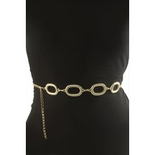 Oval Metal Zincir Kemer
