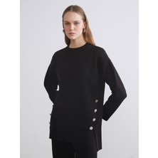 Lc Waikiki Yeni Sezon Bisiklet Yaka Oversize Kadın Triko Kazak