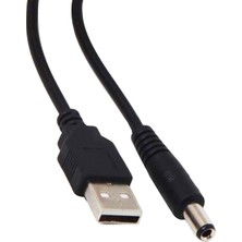 USB Kalın (5.5*2.1) Adaptör Jacklı Kablo Sl-Dcm7 (10'lu Paket)