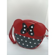 Puantiyeli Fiyonklu Çocuk Çantası