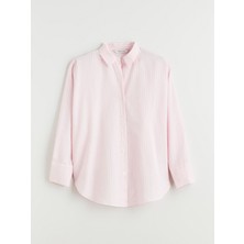 Lc Waikiki Yeni Sezon Çizgili Oversize Kadın Gömlek